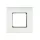 Logilink 80 x 80 mm-es francia falilap 45 x 45 mm-es ablakkal, fehér (NF0002)