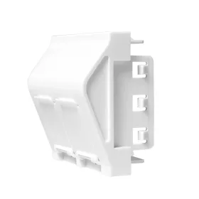   Logilink Francia előlap 45  típusú, 45 x 45 mm, 2 port, fehér (NF0012)
