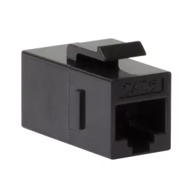   Logilink Cat.6 Keystone Inline csatlakozó, UTP, 14,5 mm széles, fekete (NK4012)