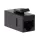 Logilink Cat.6 Keystone Inline csatlakozó, UTP, 14,5 mm széles, fekete (NK4012)