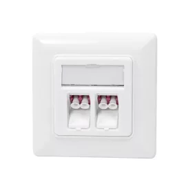   Logilink Száloptikai előlap 2 db LC-Duplex adapterrel, felületre szerelhető, fehér (NK4024)