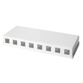   Logilink Üres doboz 8 Keystone modulhoz, felületre szerelhető, fehér (NK4035)