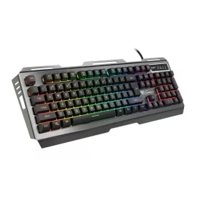   Genesis Rhod 420 Gamer billentyűzet US kiosztással, színes háttérvilágítással, fekete