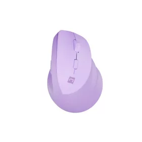   NATEC CRAKE 2 VEZETÉK NÉLKÜLI VERTIKÁLIS EGÉR 2400DPI BLUETOOTH 5.2 + 2.4GHZ TISZTA LEVENDULA