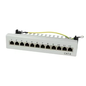   Logilink Cat.6 Patch Panel 12 port árnyékolt, asztali, világosszürke (NP0017A)