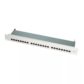   Logilink Cat.6 Patch Panel 24 portos árnyékolt, 19" rack tartó, világosszürke, PrimeLine (NP0040A)
