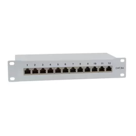   Logilink Cat.6A Patch Panel 12-port 10", árnyékolt, szürke (NP0052)