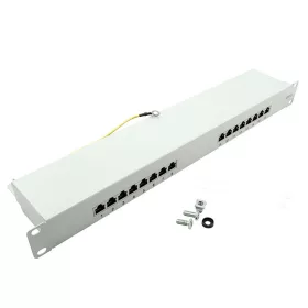   Logilink Cat.6 Patch Panel 16-port 19" STP, szürke, EconLinie (NP0056)