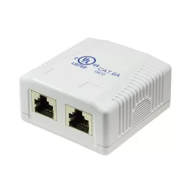Logilink Cat.6A aljzat 2 x RJ45, fehér (NP0074)