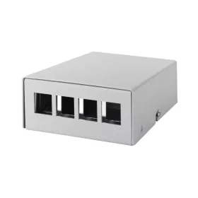   Logilink konszolidációs pontdoboz 4-port, asztali/fali/sínre szerelheto, szürke (NP0092)
