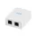 Logilink Cat.6A Felületre szerelhető doboz 2 x RJ45, árnyékolatlan (NP0101)