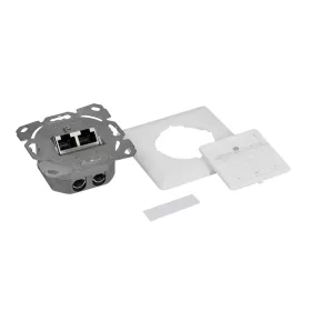   Logilink Cat.6A fali aljzat 2xRJ45 STP, függőleges, jelzőfehér (NP0127)