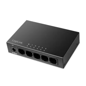   Logilink 5 portos Gigabit asztali hálózati kapcsoló, fém ház (NS0116)