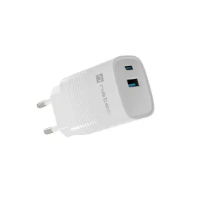 Natec Ribera 1xUSB-A 1xUSB-C 30W fali töltő fehér