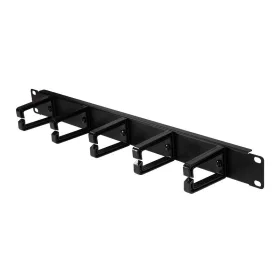   Logilink 19" kábelrendező 1U, műanyag konzolokkal, fekete (OR104B)