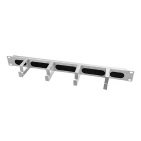   LogiLink 19" kábelvezető rúd 4 fém konzollal és kefecsíkkal, világosszürke (OR106G)
