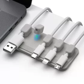   Well ORG-CABEL-M0305GY-WL kábel rendező, mágneses kábel rendszerező