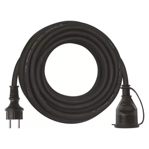 Emos P01810 Hosszabbító 10 m / 1 aljzat / fekete / gumi-neoprén / 250 V / 1,5 mm2
