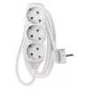 Emos P0321R Hosszabbító 1,5 m / 3 aljzat / fehér / PVC / 1,5 mm²