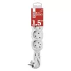 Emos P0421R Hosszabbító 1,5 m / 4 aljzat / fehér / PVC / 1,5 mm²