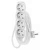 Emos P0425R Hosszabbító 5 m / 4 aljzat / fehér / PVC / 1,5 mm²