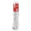 Emos P0425R Hosszabbító 5 m / 4 aljzat / fehér / PVC / 1,5 mm²