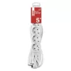 Emos P0525R Hosszabbító 5 m / 5 aljzat / fehér / PVC / 1,5 mm²
