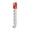 Emos P0623R  Hosszabbító 3 m / 6 aljzat / fehér / PVC / 1,5 mm²