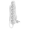 Emos P0625R Hosszabbító 5 m / 6 aljzat / fehér / PVC / 5 mm²