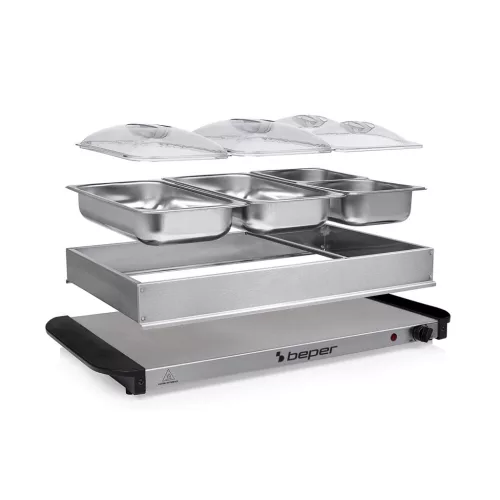 Beper P101TEM002 büfétálaló melegen tartó funkcióval