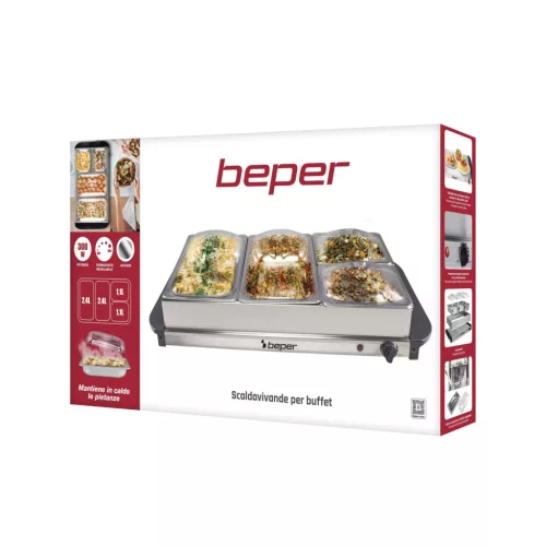 Beper P101TEM002 büfétálaló melegen tartó funkcióval
