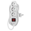 Emos P1325R Hosszabbító 5 m / 3 aljzat / kapcsolós / fehér / PVC / 1,5 mm²
