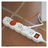 Emos P1525R Hosszabbító 5 m / 5 aljzat / kapcsolós / fehér / PVC / 1,5 mm²