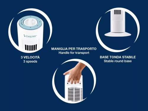 Beper P206VEN301 Torony Ventilátor időzítővel 45 W