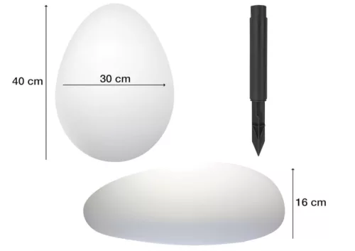 BEPER P207ILO241 RGB LED napelemes kő formájú kerti lámpa
