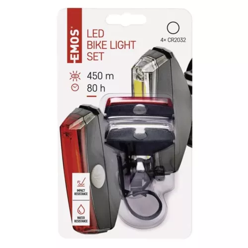 EMOS P3922 COB LED Kerékpárlámpa szett 22 lm