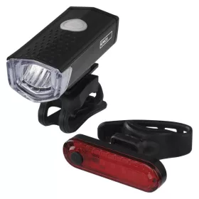   EMOS P3923 első + hátsó tölthető LED kerékpár lámpa, 90 lm, 500 mAh/3,7V