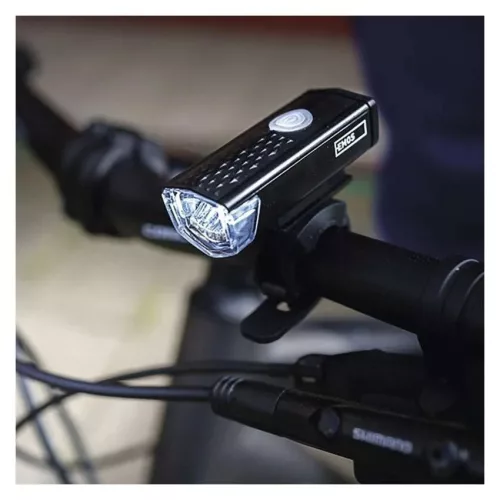 EMOS P3923 első + hátsó tölthető LED kerékpár lámpa, 90 lm, 500 mAh/3,7V