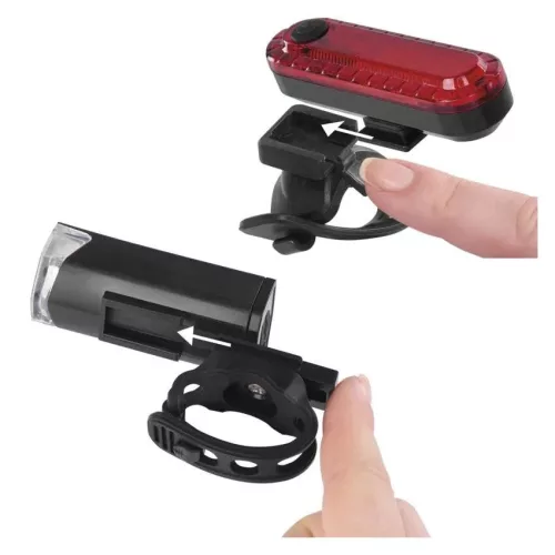 EMOS P3923 első + hátsó tölthető LED kerékpár lámpa, 90 lm, 500 mAh/3,7V