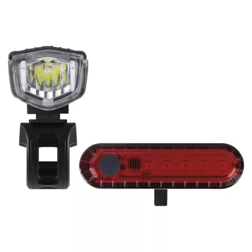 EMOS P3923 első + hátsó tölthető LED kerékpár lámpa, 90 lm, 500 mAh/3,7V