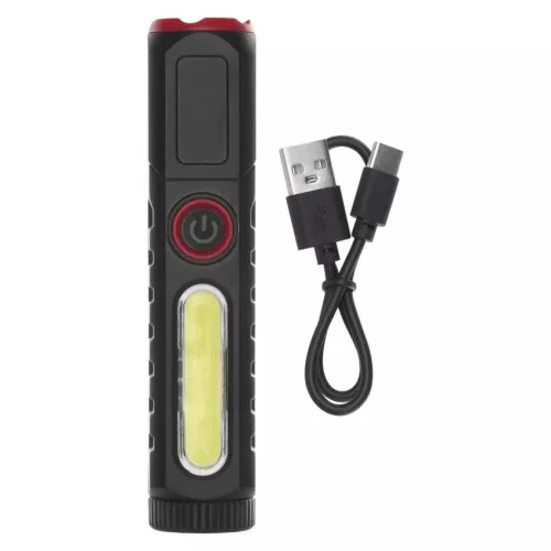 Emos P4720 LED-es újratölthető műanyag zseblámpa P4720, 120 lm, 10 PCS, display box