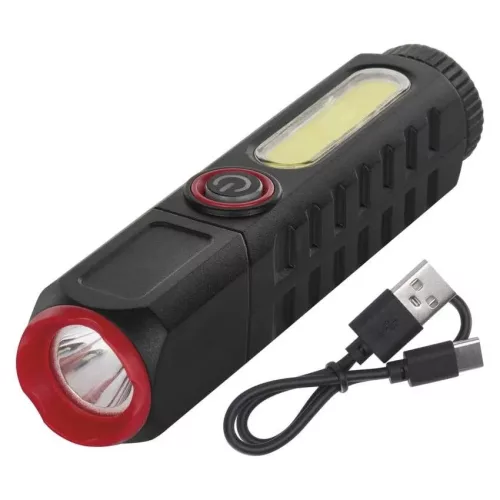 Emos P4720 LED-es újratölthető műanyag zseblámpa P4720, 120 lm, 10 PCS, display box