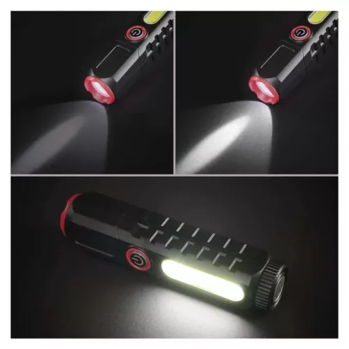 Emos P4720 LED-es újratölthető műanyag zseblámpa P4720, 120 lm, 10 PCS, display box