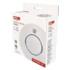 EMOS P56502 füstérzékelő és jelző. 85dB, 230V AC, további érzékelőkhöz csatlakoztatható (TSS890B-HI)