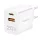 Logilink Kettős USB-s töltő, 20 W, GaN, 1x USB-C (PD), 1x USB-A, fehér (PA0369)