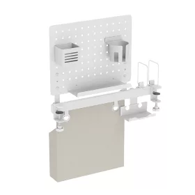   Logilink Perforált irodai tárolórendszer sínekkel, 55,7   17,2   74,5 cm, 26 kg-ig, fehér (PB0101)
