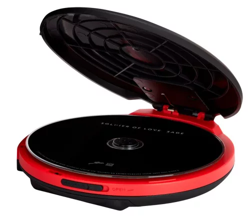 Aiwa PCP-850RD Hordozható MP3 Discman X-HyperBass és 50mp ESP védelemmel, fülhallgatóval és igényes tárolóval, piros (PCP-850RD)