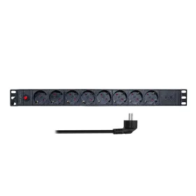   Logilink 19"-os 8 pólusú elosztó 2 USB-C porttal és túlterhelésvédelemmel