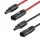 Logilink Szolár hosszabbító kábelkészlet, MC4/M - MC4/F, 6 mm2, CU, 1 m (PHC0100)