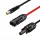 Logilink Napelemes adapter kábel, DC7909/M - 2x MC4/MF, CU, fekete/piros, 0,3 m (PHC0400)